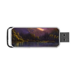 Colored Hues Sunset Portable Usb Flash (one Side) by GardenOfOphir