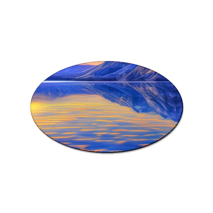 Dramatic Sunset Sticker (Oval)