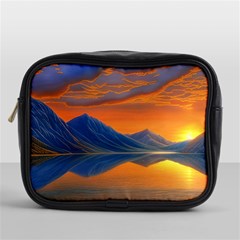 Glorious Sunset Mini Toiletries Bag (one Side) by GardenOfOphir