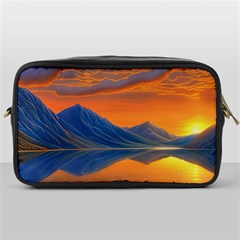 Glorious Sunset Toiletries Bag (one Side) by GardenOfOphir