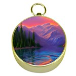 Magnificent Sunset Gold Compasses Front