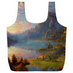 Marvelous Sunset Full Print Recycle Bag (xxxl) by GardenOfOphir