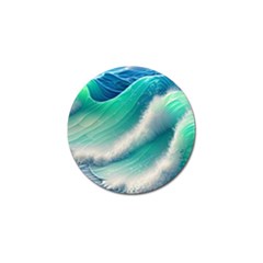 Beautiful Abstract Pastel Ocean Waves Golf Ball Marker (10 Pack) by GardenOfOphir