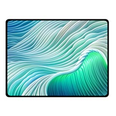 Pastel Abstract Waves Pattern Fleece Blanket (small) by GardenOfOphir