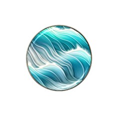 Pastel Blue Ocean Waves Iii Hat Clip Ball Marker (4 Pack) by GardenOfOphir