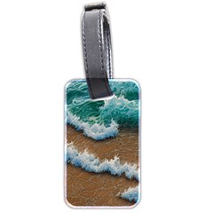 Abstract Waves Summertime On The Sea Luggage Tag (two Sides) by GardenOfOphir