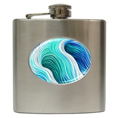 The Power Of The Ocean Iii Hip Flask (6 Oz) by GardenOfOphir