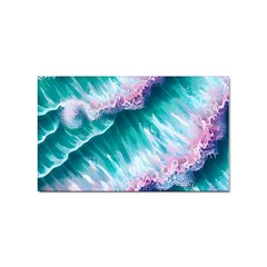 Summer Waves In Pink Iii Sticker (rectangular) by GardenOfOphir