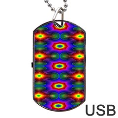 Colorfull Wallpaper Dog Tag Usb Flash (two Sides) by artworkshop