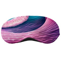 Pink Waves On The Beach Ii Sleeping Mask by GardenOfOphir