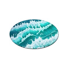 Waves On The Ocean Ii Sticker Oval (100 Pack) by GardenOfOphir