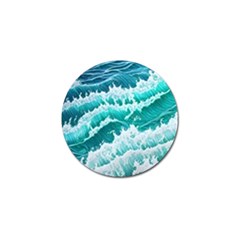 Waves On The Ocean Ii Golf Ball Marker by GardenOfOphir