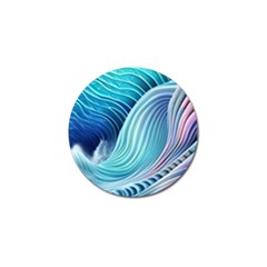 Ocean Waves Pastel Golf Ball Marker by GardenOfOphir