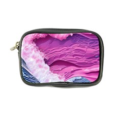 Abstract Pink Ocean Waves Coin Purse by GardenOfOphir