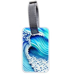 Blue Water Reflections Luggage Tag (two Sides) by GardenOfOphir