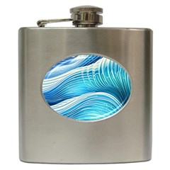 Sea Of Blue Hip Flask (6 Oz) by GardenOfOphir