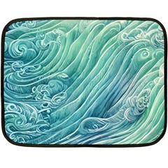 Wave Of The Ocean Fleece Blanket (mini) by GardenOfOphir