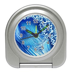 Wave Beach Iii Travel Alarm Clock by GardenOfOphir