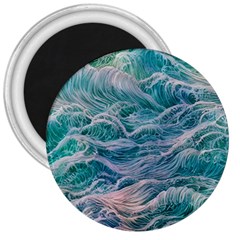 Waves Of The Ocean Ii 3  Magnets by GardenOfOphir