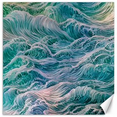 Waves Of The Ocean Ii Canvas 12  X 12  by GardenOfOphir