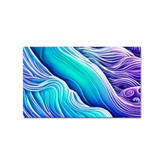 Ocean Waves In Pastel Tones Sticker Rectangular (10 Pack) by GardenOfOphir