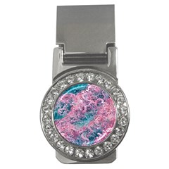 Ocean Waves In Pink Ii Money Clips (cz)  by GardenOfOphir