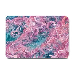 Ocean Waves In Pink Ii Small Doormat by GardenOfOphir