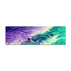 Pastel Hues Ocean Waves Sticker (bumper) by GardenOfOphir