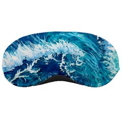 Abstract Blue Ocean Waves Iii Sleeping Mask by GardenOfOphir