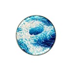 Abstract Blue Ocean Wave Ii Hat Clip Ball Marker (4 pack) Front