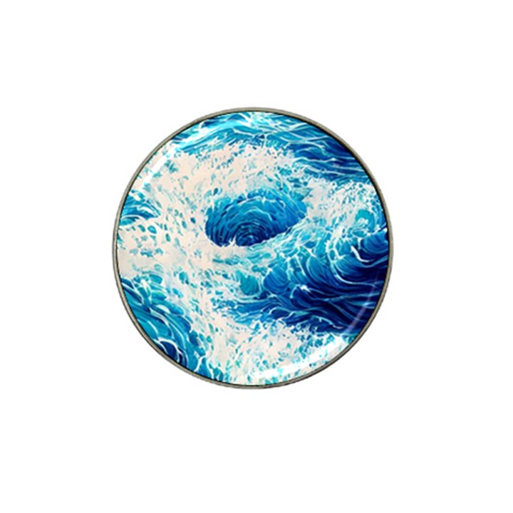 Abstract Blue Ocean Wave Ii Hat Clip Ball Marker (4 pack)