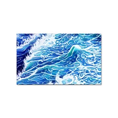 Abstract Blue Wave Sticker (rectangular) by GardenOfOphir