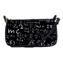 E=mc2 Text Science Albert Einstein Formula Mathematics Physics Shoulder Clutch Bag by Jancukart