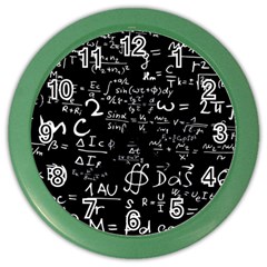 E=mc2 Text Science Albert Einstein Formula Mathematics Physics Color Wall Clock by Jancukart