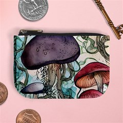 Shroom Magic Mushroom Charm Mini Coin Purse by GardenOfOphir