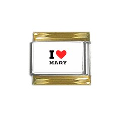 I Love Mary Gold Trim Italian Charm (9mm) by ilovewhateva