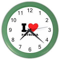 I Love Patricia Color Wall Clock by ilovewhateva