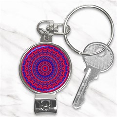 Background Wallpaper Geometric Digital Art Nail Clippers Key Chain by Ravend