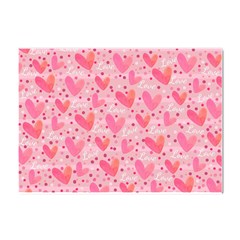 Valentine Romantic Love Watercolor Pink Pattern Texture Crystal Sticker (a4) by Ravend