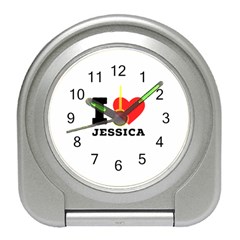 I Love Jessica Travel Alarm Clock by ilovewhateva