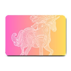 Unicorm Orange And Pink Small Doormat by lifestyleshopee