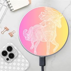 Unicorm Orange And Pink Wireless Fast Charger(white) by lifestyleshopee