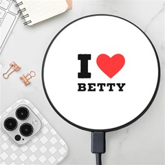 I Love Betty Wireless Fast Charger(black) by ilovewhateva