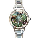 Craft Mushroom Round Italian Charm Watch Front