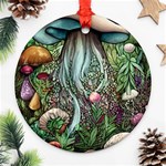 Craft Mushroom Ornament (Round) Front