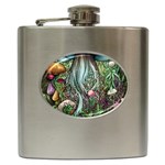 Craft Mushroom Hip Flask (6 oz) Front