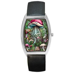 Craft Mushroom Barrel Style Metal Watch by GardenOfOphir