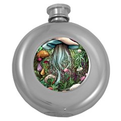 Craft Mushroom Round Hip Flask (5 Oz) by GardenOfOphir