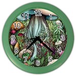 Craft Mushroom Color Wall Clock Front