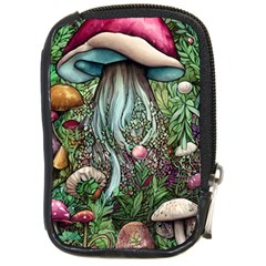 Craft Mushroom Compact Camera Leather Case by GardenOfOphir